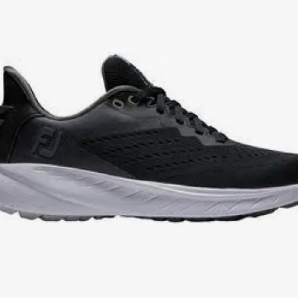 FootJoy Fj Flex Xp Golf Shoe Black and White Sneakers Size 9.5 - Picture 2 of 9